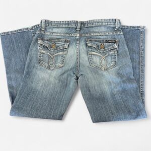 Calvin Klein Women’s Lean Bootcut  Jeans Medium Wash Size  10